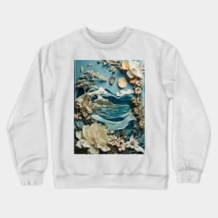 Paper Flower Ocean Crewneck Sweatshirt